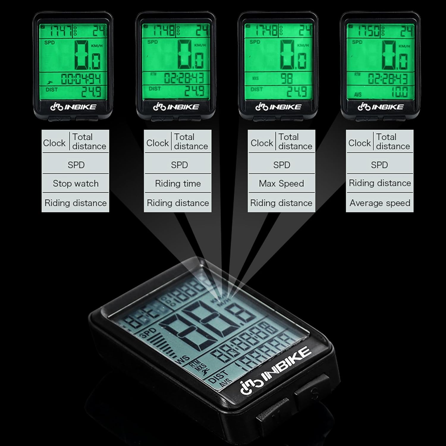 Miniatura 2 de Velocimetro Bicicleta Pantalla LCD